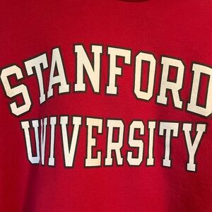 Stanford University, Red Hoodie Sweatshirt, Size Medium